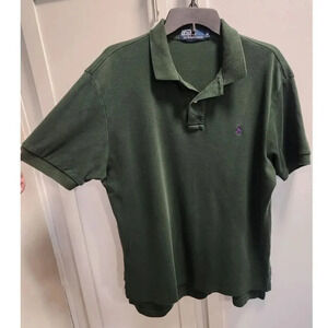 Polo Ralph Lauren Men's Pony Logo Polo Green Purple Sz. M